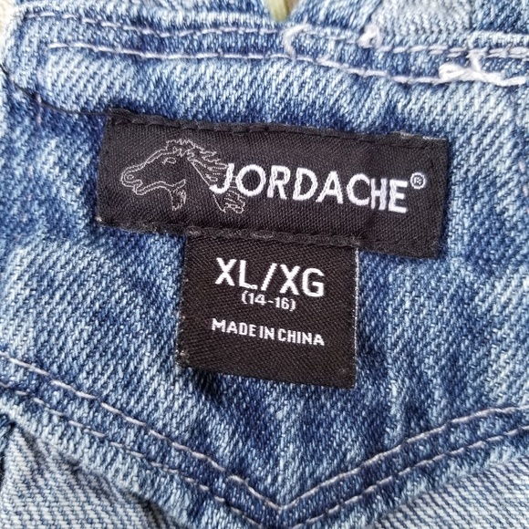 VINTAGE 1990s Jordache Denim Jeans Overalls XL - Picture 4 of 8
